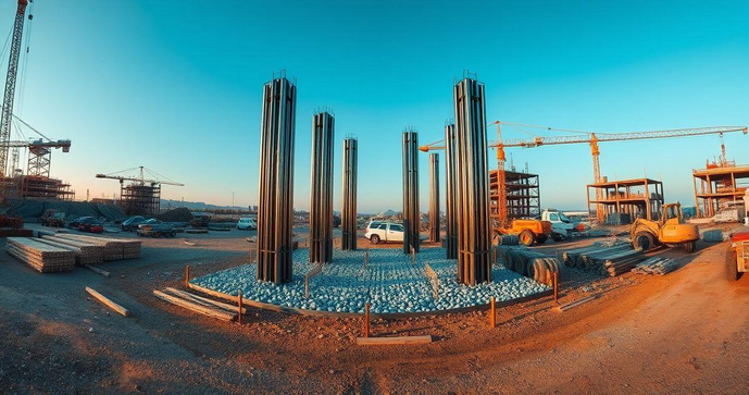 Estaca Met&aacute;lica Cravada: Vantagens e Aplica&ccedil;&otilde;es na Constru&ccedil;&atilde;o Civil