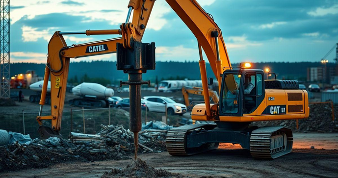 Martelo hidr&aacute;ulico para escavadeira: como escolher e utilizar